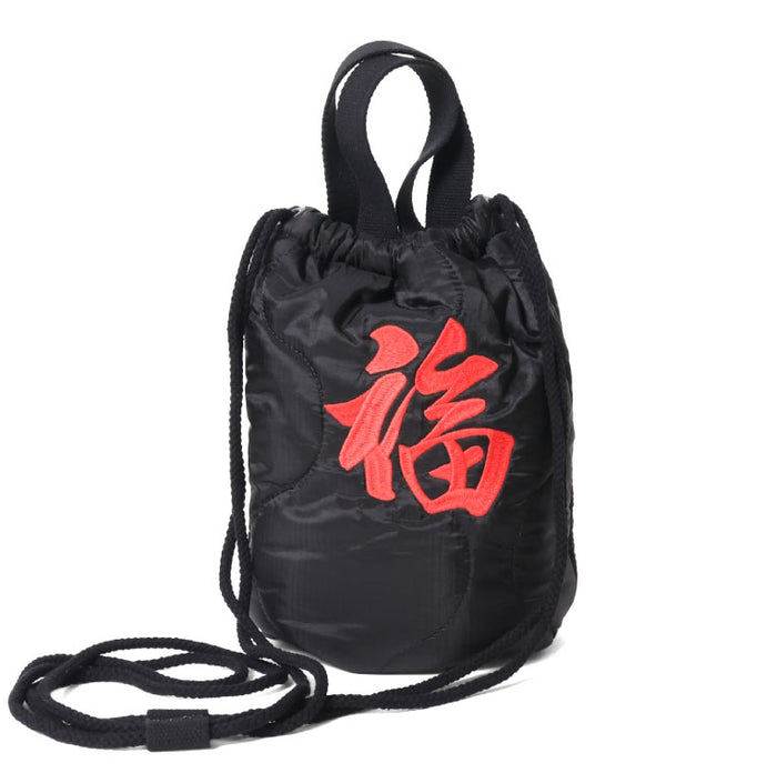 6844 EMB QUILTING EFECT BAG (TIGER) - BLACK