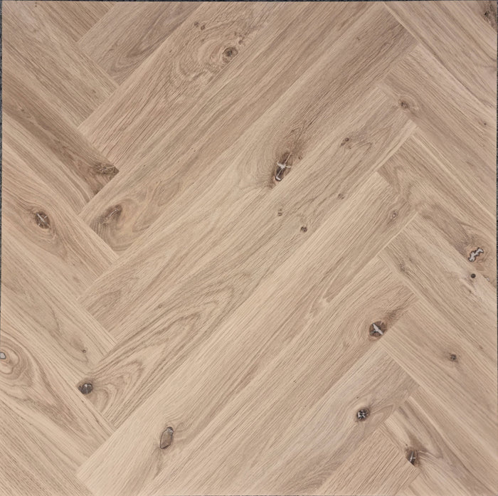Bedlington Engineered Oak Parquet - Unfinished Rustic – 11/4 × 70 × 490mm