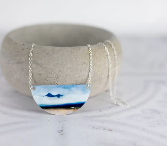 Cath Waters - Cuillin Cottage Sligachan Isle of Skye Aluminium and Silver Small Necklace