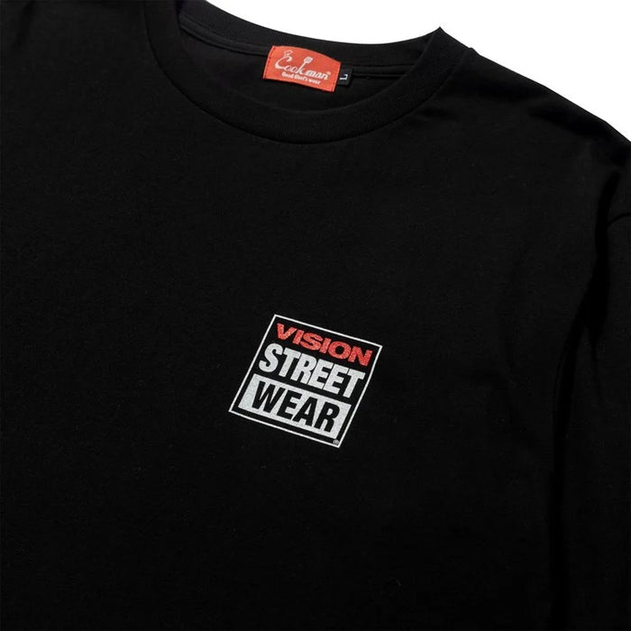 LONG SLEEVE TEES VISION LOGO - BLACK