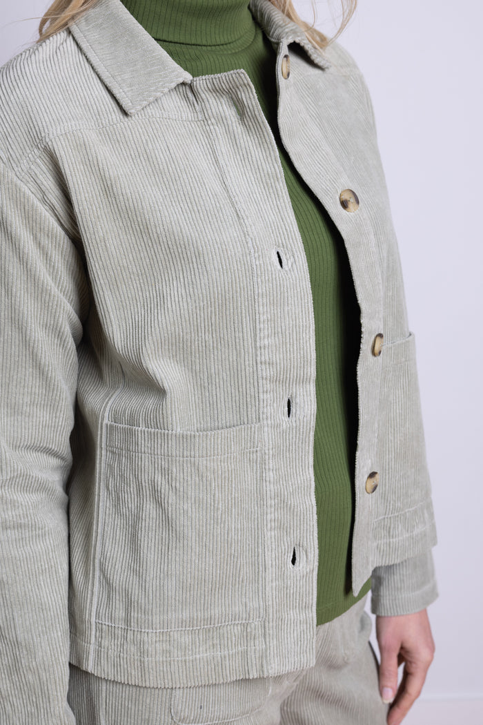 Nomads Chunky Cord Cord Jacket in Ecru