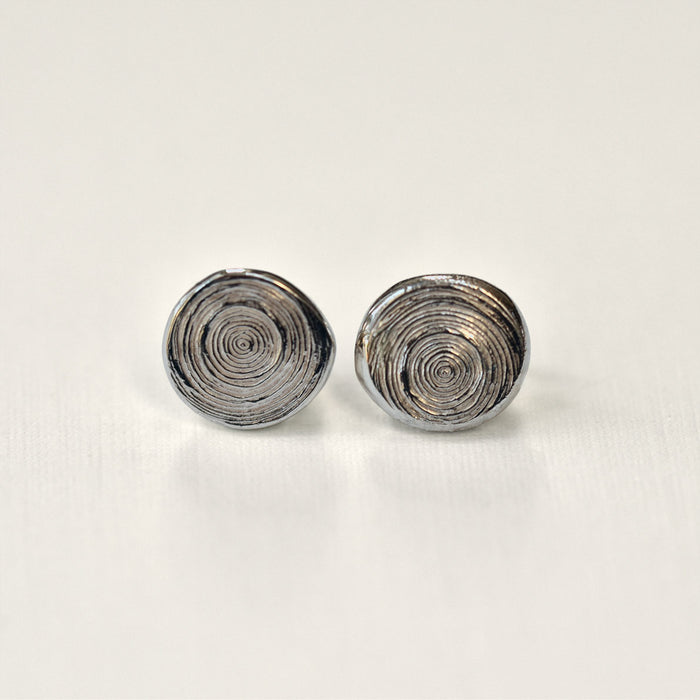 Olivia Yorston Jewellery - 'Tree Rings' Stud Earrings