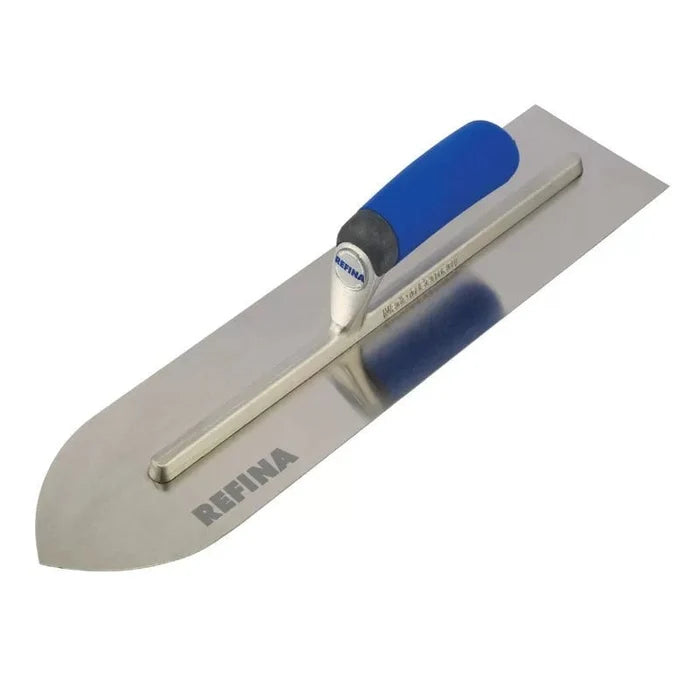 Refina 18" Stainless Steel Floor Finishing Trowel – Soft Grip Handle
