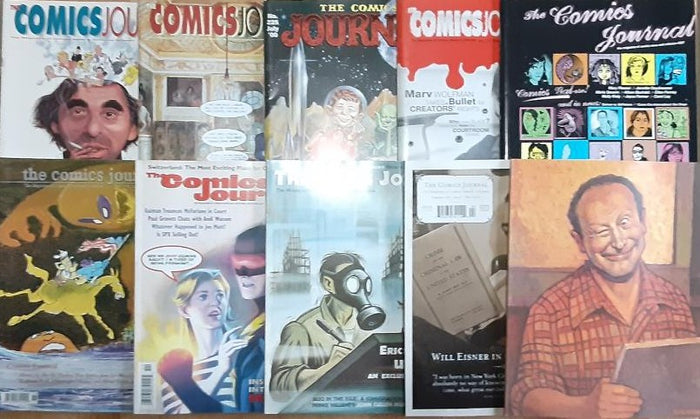 THE COMICS JOURNAL #180 #187 #225 #236-237 #239 #248 #253-254 #267 Set of 10