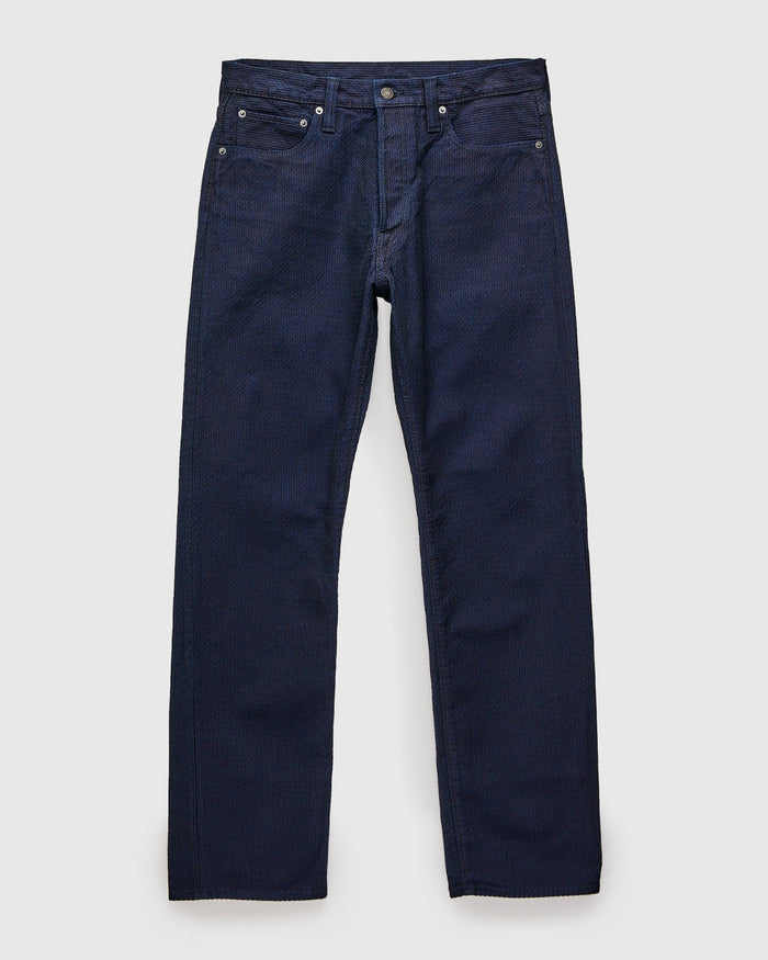 1178-ID Sashiko Regular Fit - INDIGO X BLACK