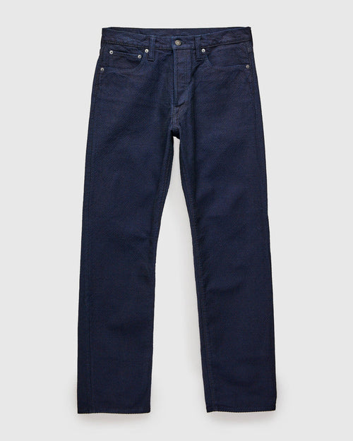 1178-ID Sashiko Regular Fit - INDIGO X BLACK