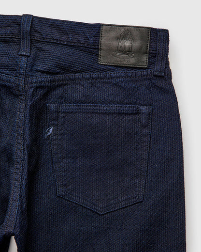 1178-ID Sashiko Regular Fit - INDIGO X BLACK