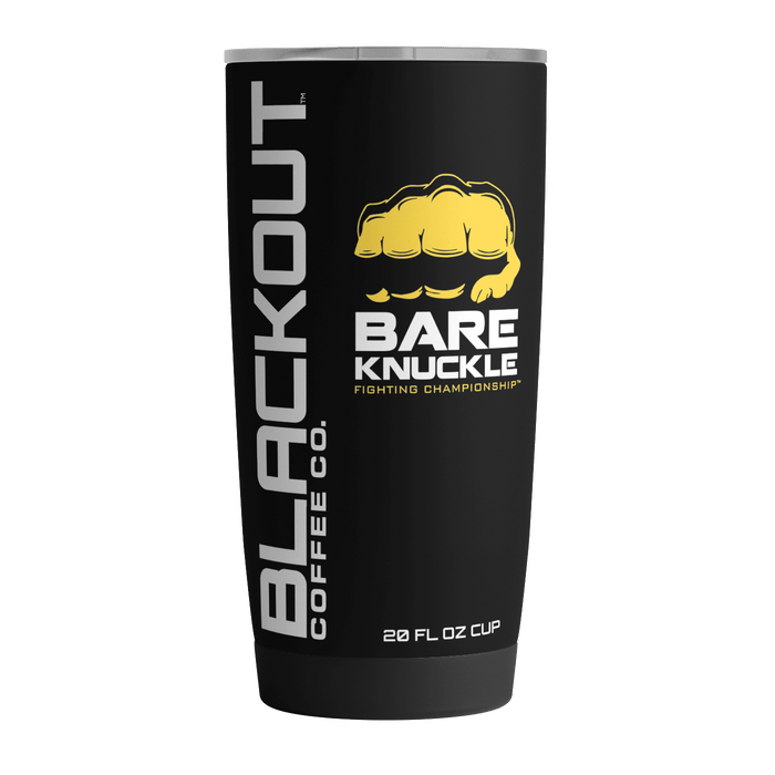 20 OZ Tumbler with printed  Bare Knuckle BKFC