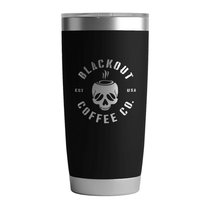 20 OZ Tumbler w/ Logo & US Flag In Black