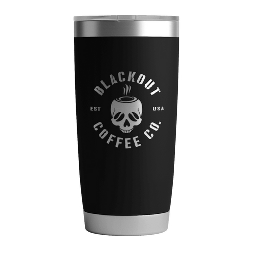 20 OZ Tumbler w/ Logo & US Flag In Black
