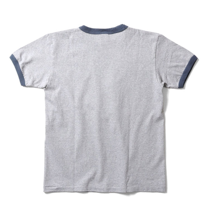 22285 DONALD PIGMENT PT RINGER TEE S/S - HEATHER GRAY