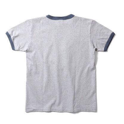 22285 DONALD PIGMENT PT RINGER TEE S/S - HEATHER GRAY