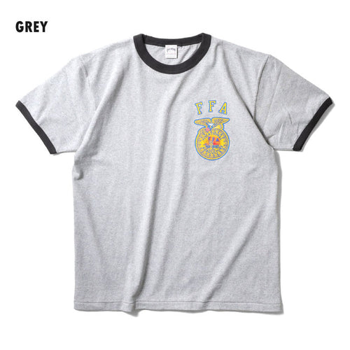 22302 RINGER TEE S/S(FFA) - GREY