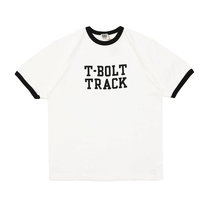 34006-01 Ringer Tee "T-BOLT TRACK" - OFF WHITE X BLACK