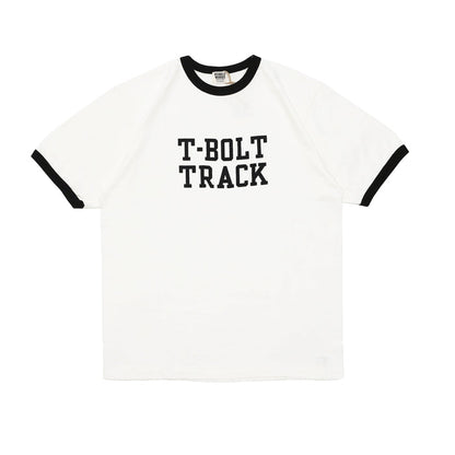 34006-01 Ringer Tee "T-BOLT TRACK" - OFF WHITE X BLACK