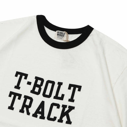 34006-01 Ringer Tee "T-BOLT TRACK" - OFF WHITE X BLACK