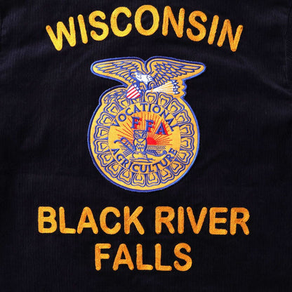 51448 CORDUROY EMBROIDERY JACKET (FFA) - NAVY