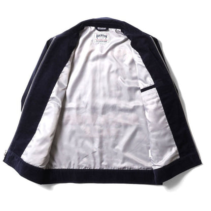 51448 CORDUROY EMBROIDERY JACKET (FFA) - NAVY