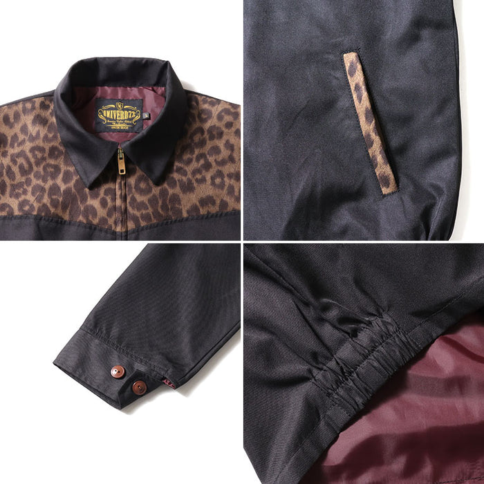 51553 SWING TOP (LEOPARD) - BLACK
