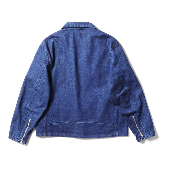 51562 DENIM DOUBLE RIDERS JACKET - INDIGO ONE WASH