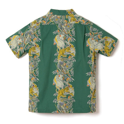 5721 Tornado Pig Aloha Shirt - GREEN