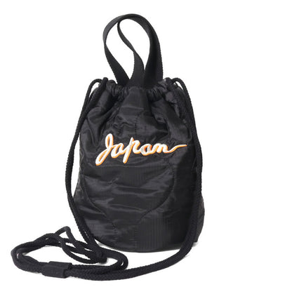 6845 EMB QUILTING EFECT BAG (JAPAN) - BLACK