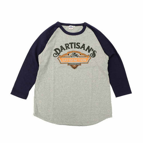 8162A RAGLAN SLEEVE T-SHIRT - SATISFACTION - GRAYXNAVY
