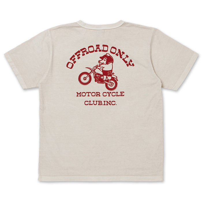 8163B USA Cotton Pigment Dye T-Shirt  - IVORY