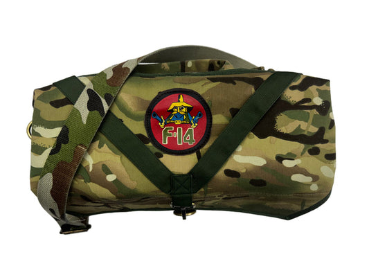 AK/PR/LOT3/ACC/036 The Tactical Camo Camera Bag - GREEN CAMO