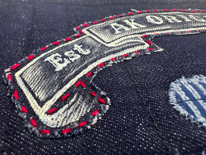 AK/PR/LOT3/ACC/038 Boro Phoenix & Selvedge Denim Sleeve - INDIGO
