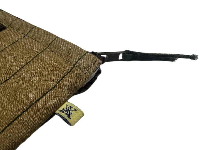 AK/PR/LOT3/ACC/039 Camo & Brown Selvedge Denim Sleeve - CAMO & BROWN