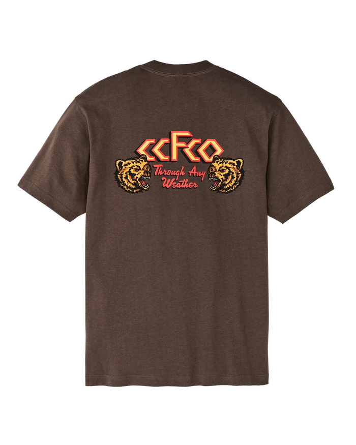 ANY WEATHER GRAPHIC T-SHIRT - DARK BROWN/ANY WEATHER