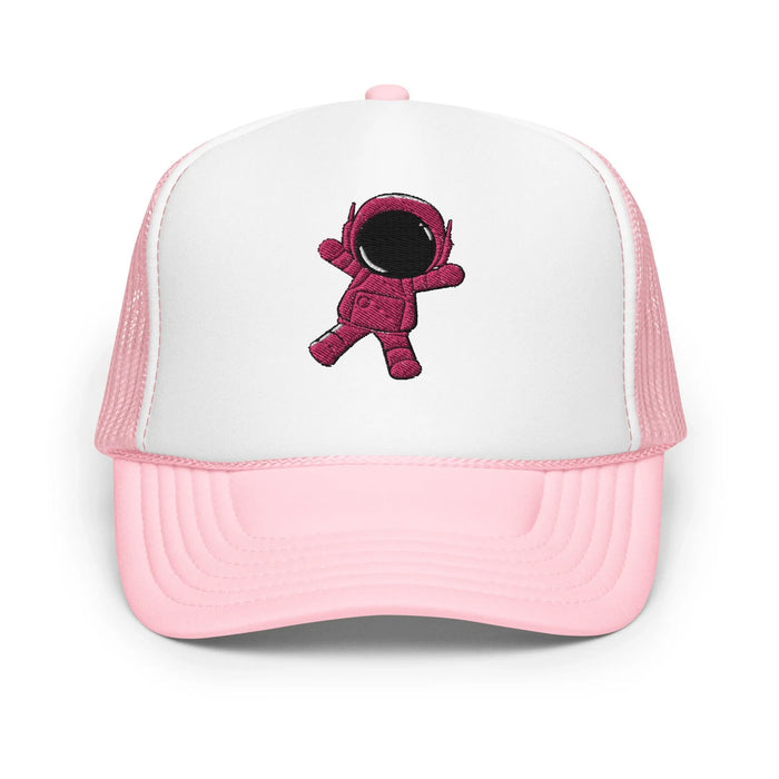 Light Pink / White / Light Pink / One Size Fits Most / Trucker Hat | Embroidered