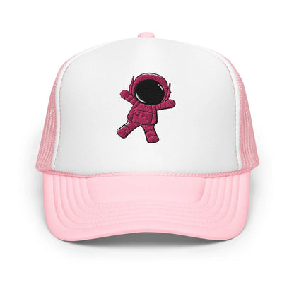Light Pink / White / Light Pink / One Size Fits Most / Trucker Hat | Embroidered
