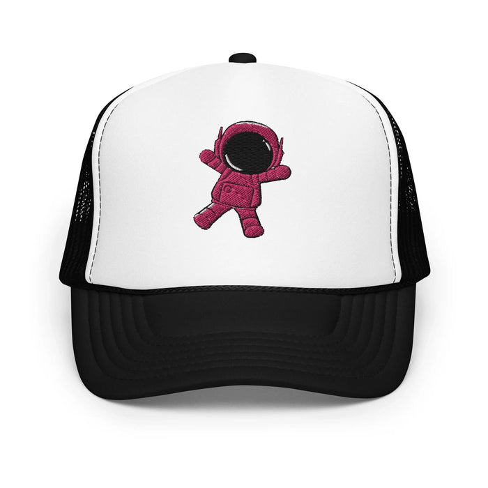 Black / White / Black / One Size Fits Most / Trucker Hat | Embroidered