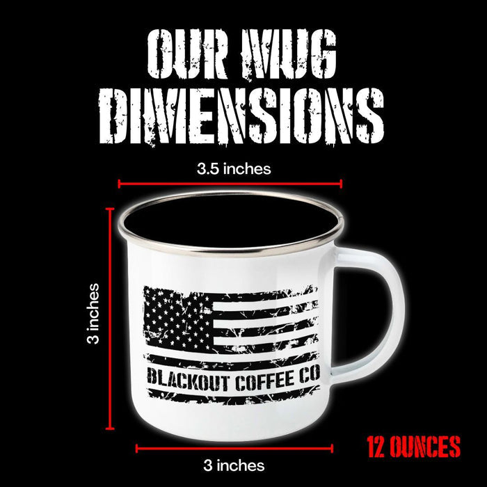 At WorkON DUTY Enamel Steel Mug 12 oz