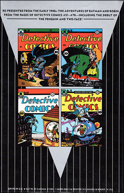 BATMAN ARCHIVES Volumes 1 & 2