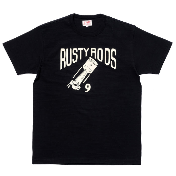 BC25006 ATHLETIC T-SHIRT / RUSTY RODS - BLACK