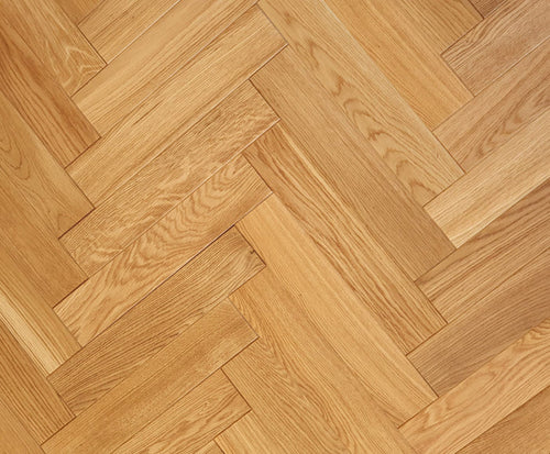 Bedlington Brushed Matt Lacquered Oak Parquet - Mixed