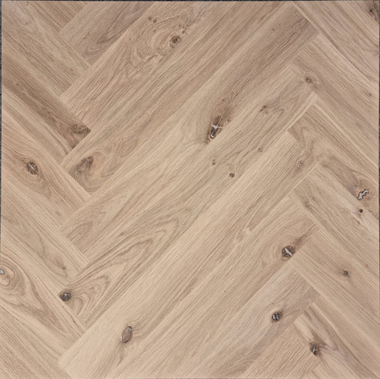 Bedlington Engineered Oak Parquet - Unfinished Rustic – 11/4 × 70 × 490mm