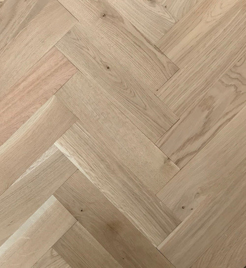 Bedlington Engineered Oak Parquet - Unfinished Rustic – 15/4 × 70 × 350mm