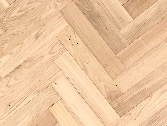 Bedlington Engineered Oak Parquet - Unfinished Rustic – 20/4 × 70 × 350mm