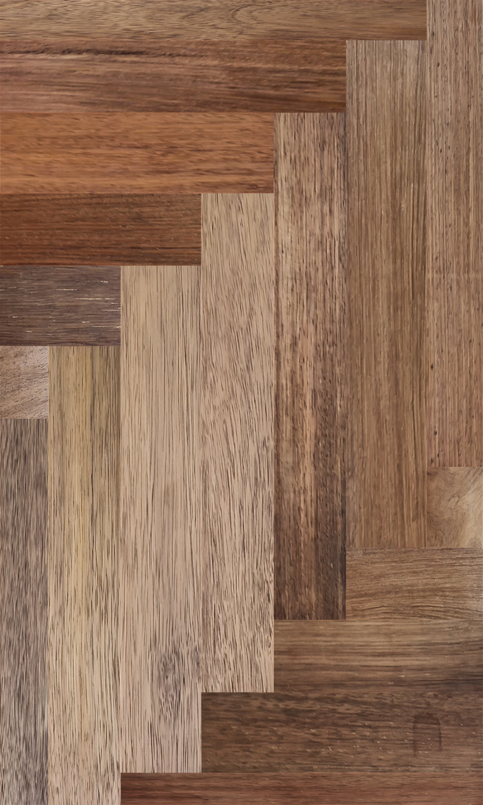 Bedlington Solid Merbau Parquet - Natural – 18 × 70 × 280mm