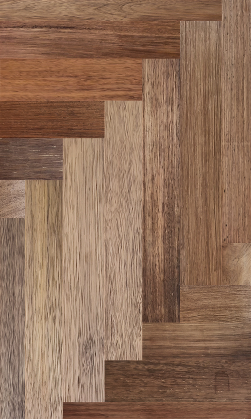 Bedlington Solid Merbau Parquet - Natural – 18 × 70 × 280mm
