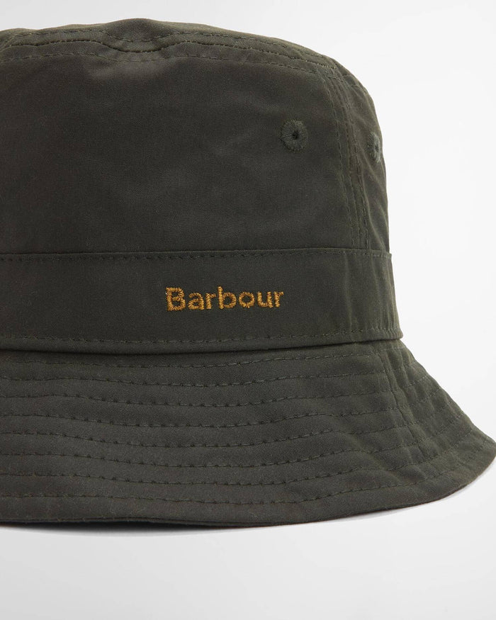 BELSAY WAX BUCKET HAT - FERN