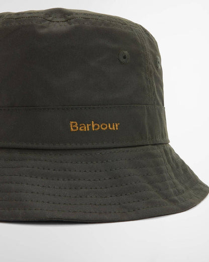BELSAY WAX BUCKET HAT - FERN
