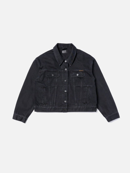 BERIT DENIM JACKET ASPHALT - BLACK