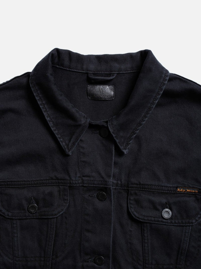 BERIT DENIM JACKET ASPHALT - BLACK