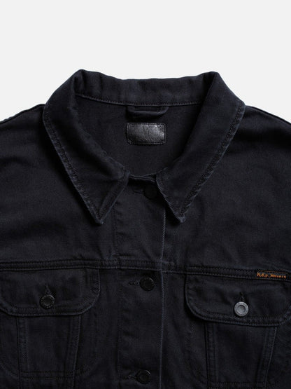 BERIT DENIM JACKET ASPHALT - BLACK