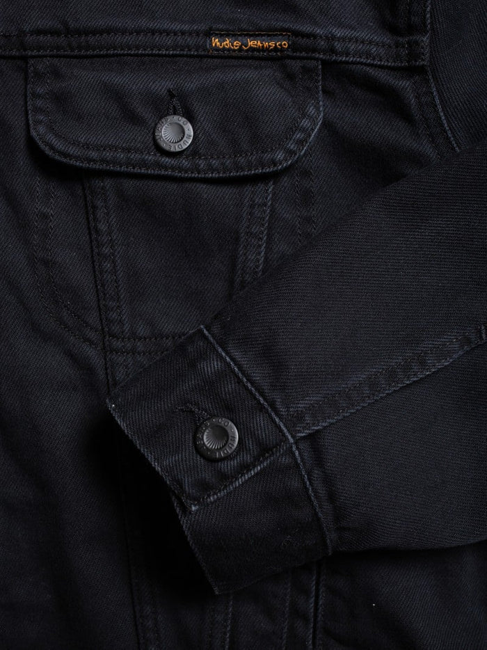 BERIT DENIM JACKET ASPHALT - BLACK